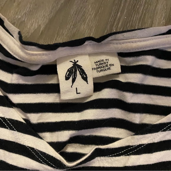 Striped shirt black and white long sleeve - Picture 2 of 2